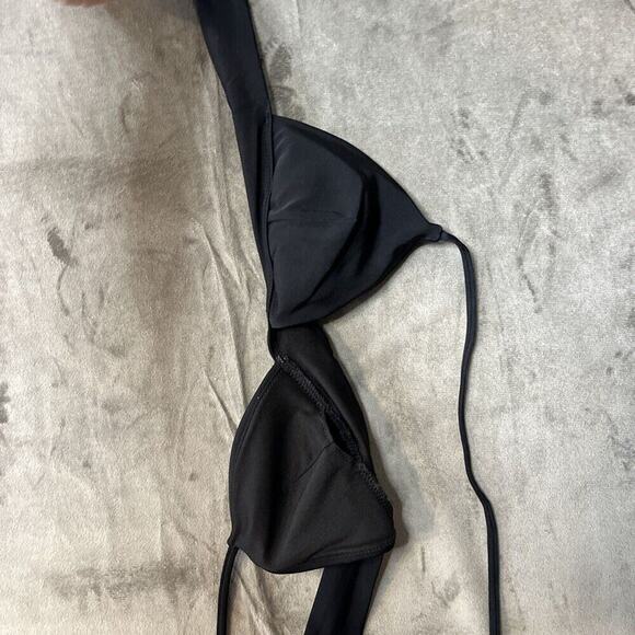Victorias Secret Swimsuit Women Extra Small Strap Black Top Triangle - Picture 1 of 6